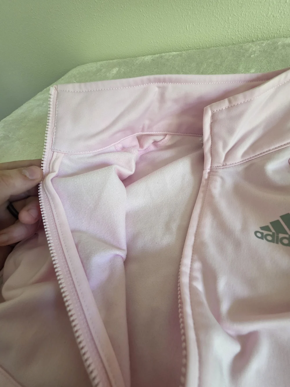 Adidas Light Pink Zip-Up Jacket
